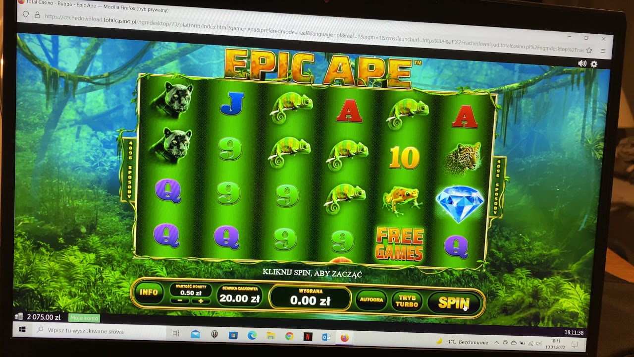 Total Casino - Epic Ape gameplay + bonus game (Real Money)