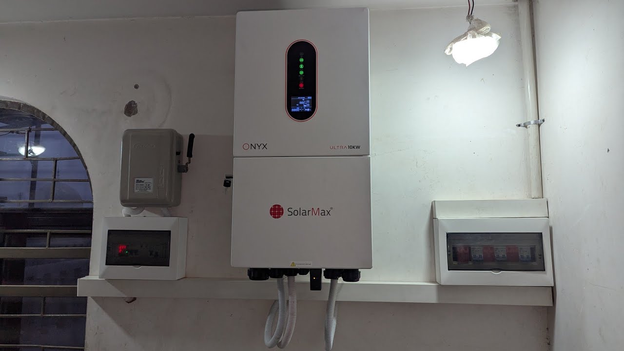 Solar max 10ktl ip66 inverter installation DC side completely! Working so watch it video