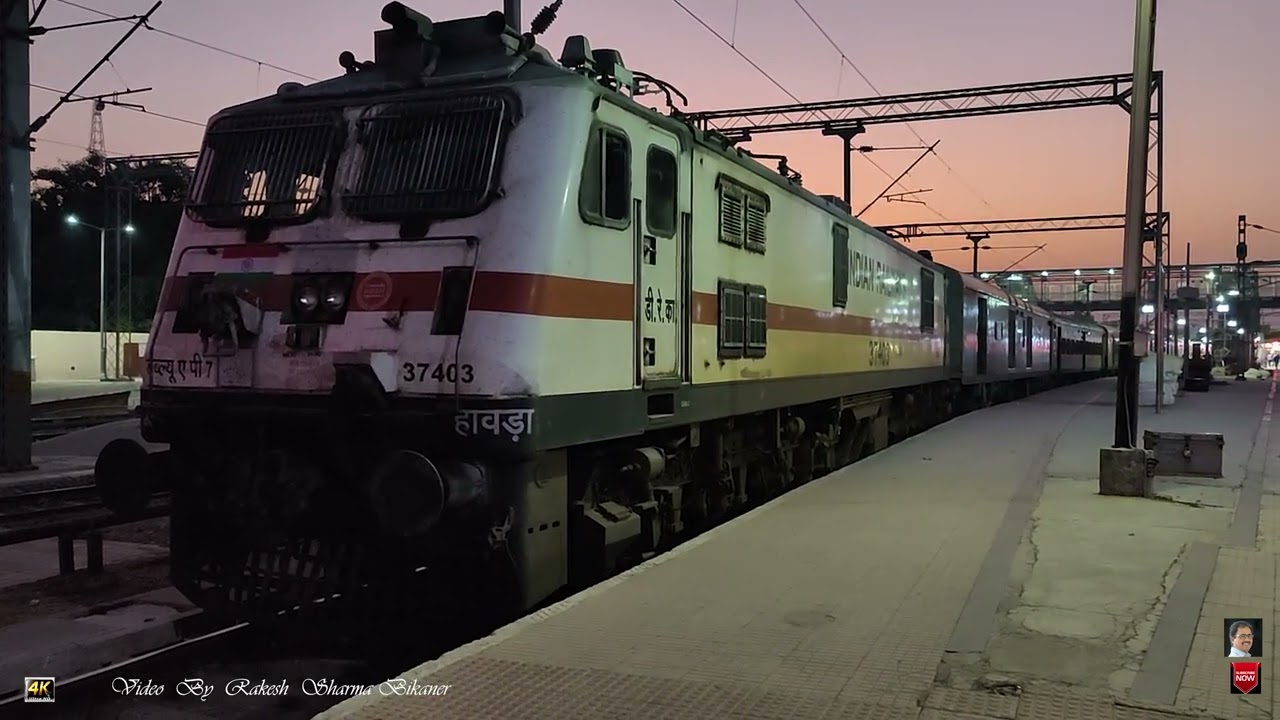 First Day  First Show of First Electric Traction End to End for train 12496 KOAA BKN Pratap Express