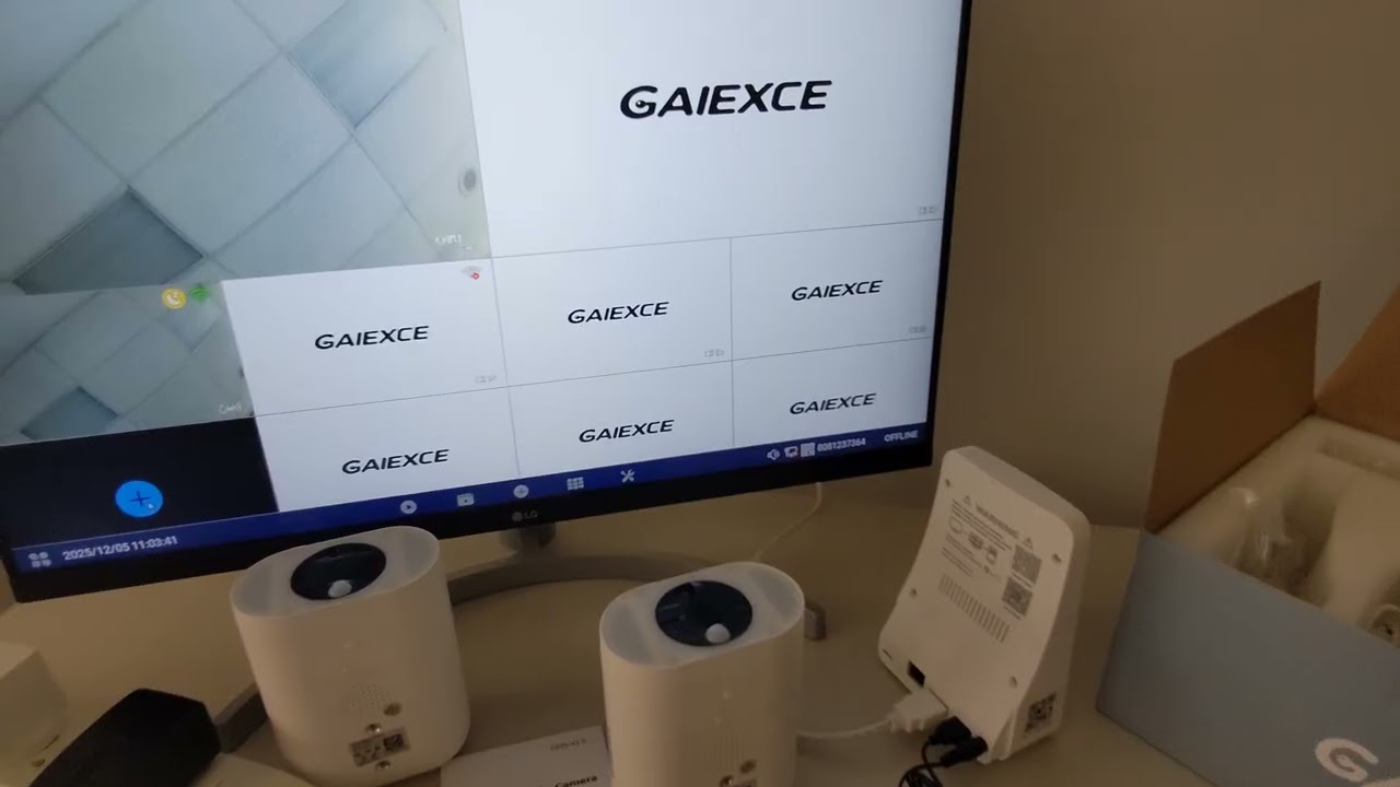 Система солнечных камер видеонаблюдения Gaiexce 4MP Ultra HD: первое меню настройки, обзор монито...