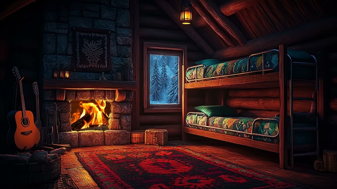 Snowstorm sounds help you sleep soundly   - Sleep deeply and drift off to sleep with the snowstorm