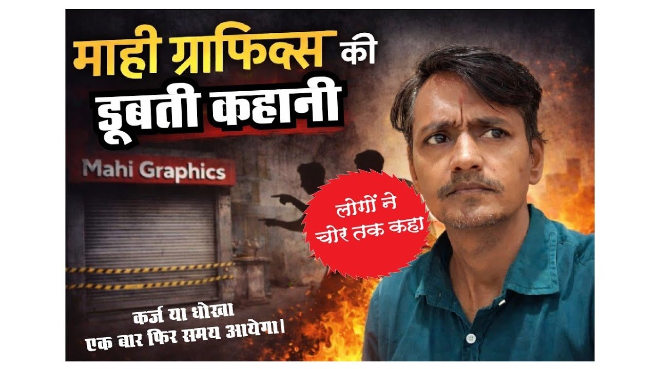 Mahi Graphics की डूबती कहानी या किसी का धोखा। लोगो ने चोर कहा क्या है संघर्ष। #podcast 