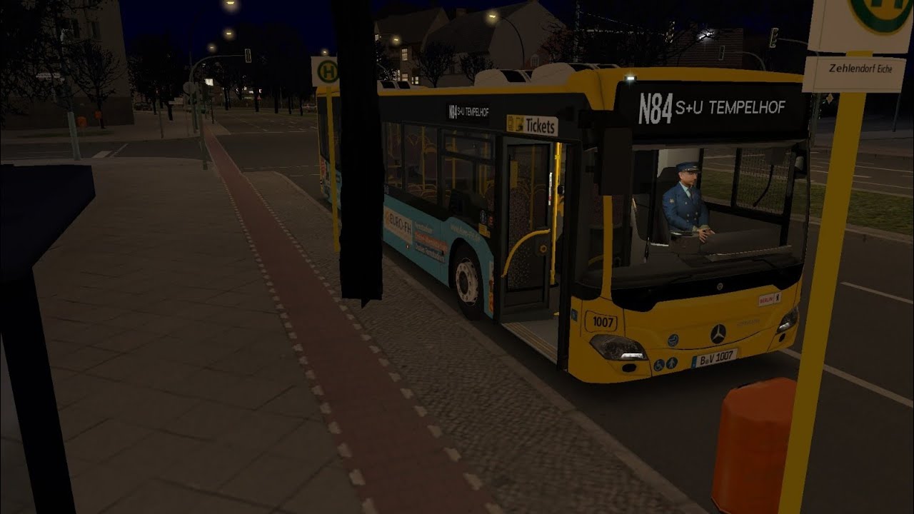 Mitfahrt im N84 Zehlendorf Eiche-Wupperstr.
