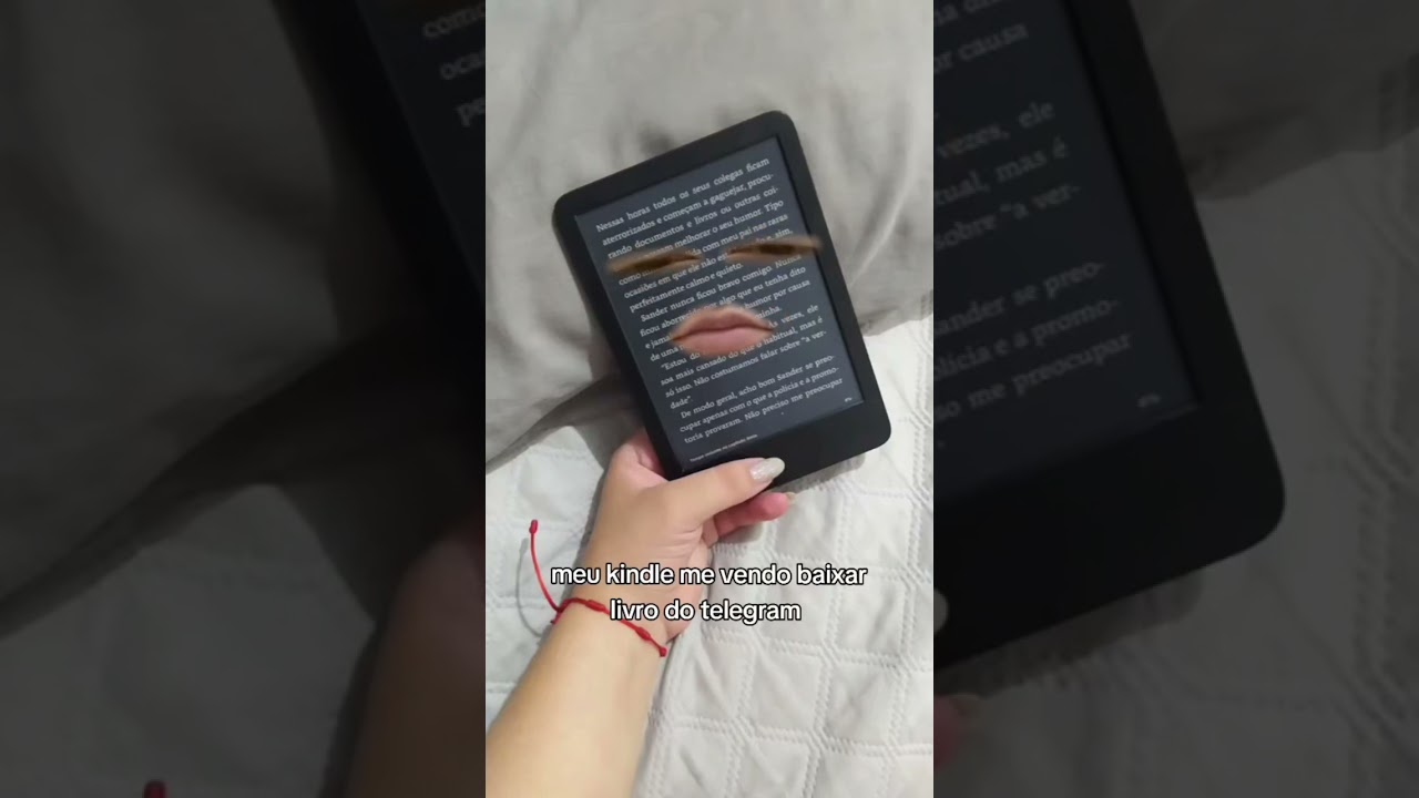 Meu Kindle me vendo baixar livro do telegram  #books