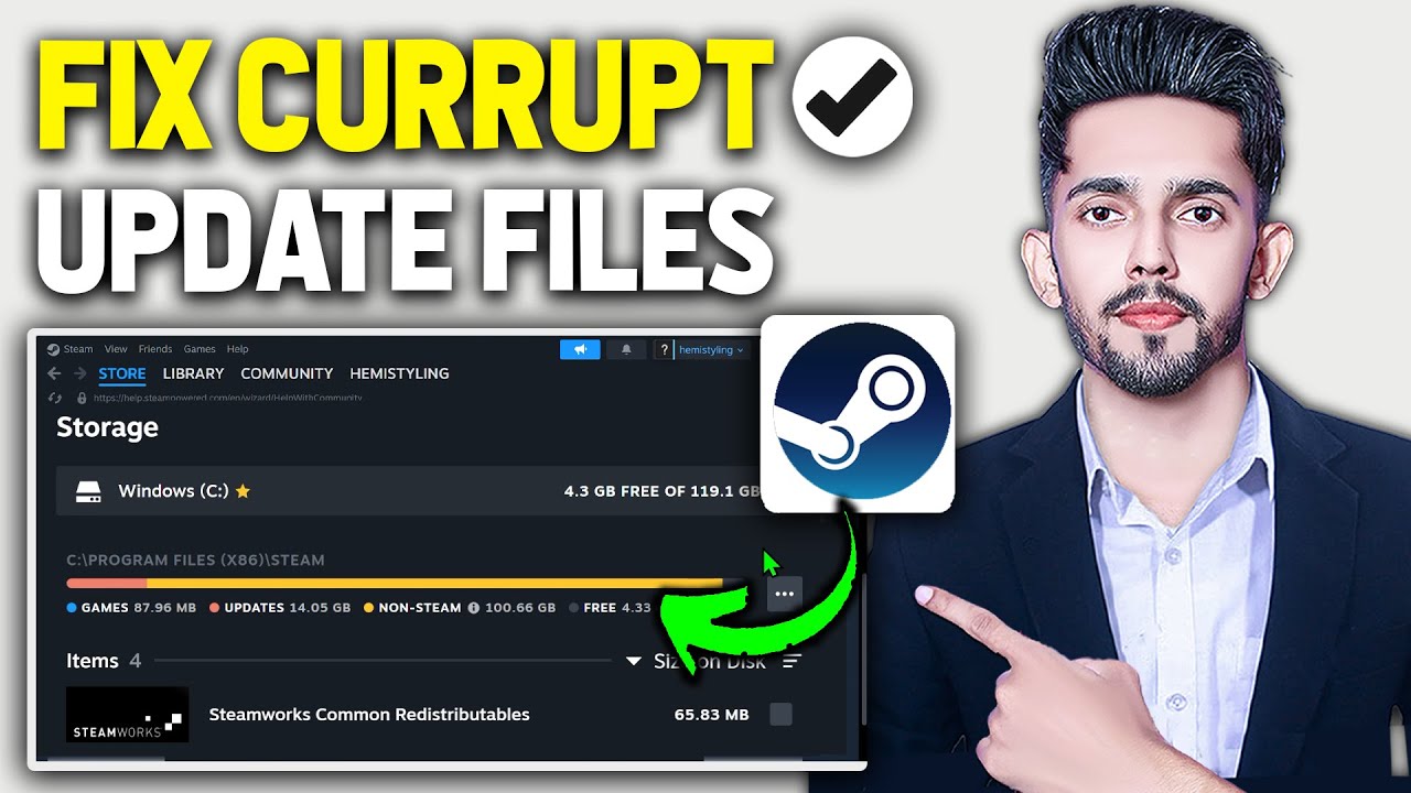 Как исправить поврежденные файлы обновления Steam (обновление 2025 года)