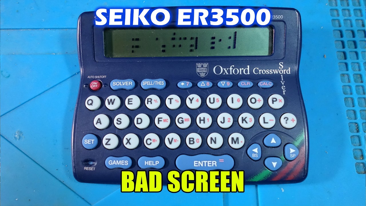 Seiko Oxford Crossword Solver With A Bad Display - Can I fix it?