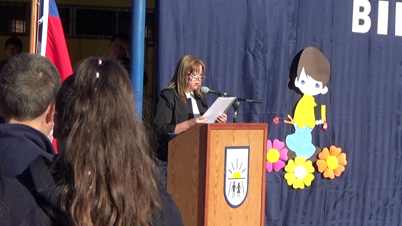 Inicio Año Escolar 2017 - Palabras de Bienvenida Directora Escuela General Sofanor Parra H.