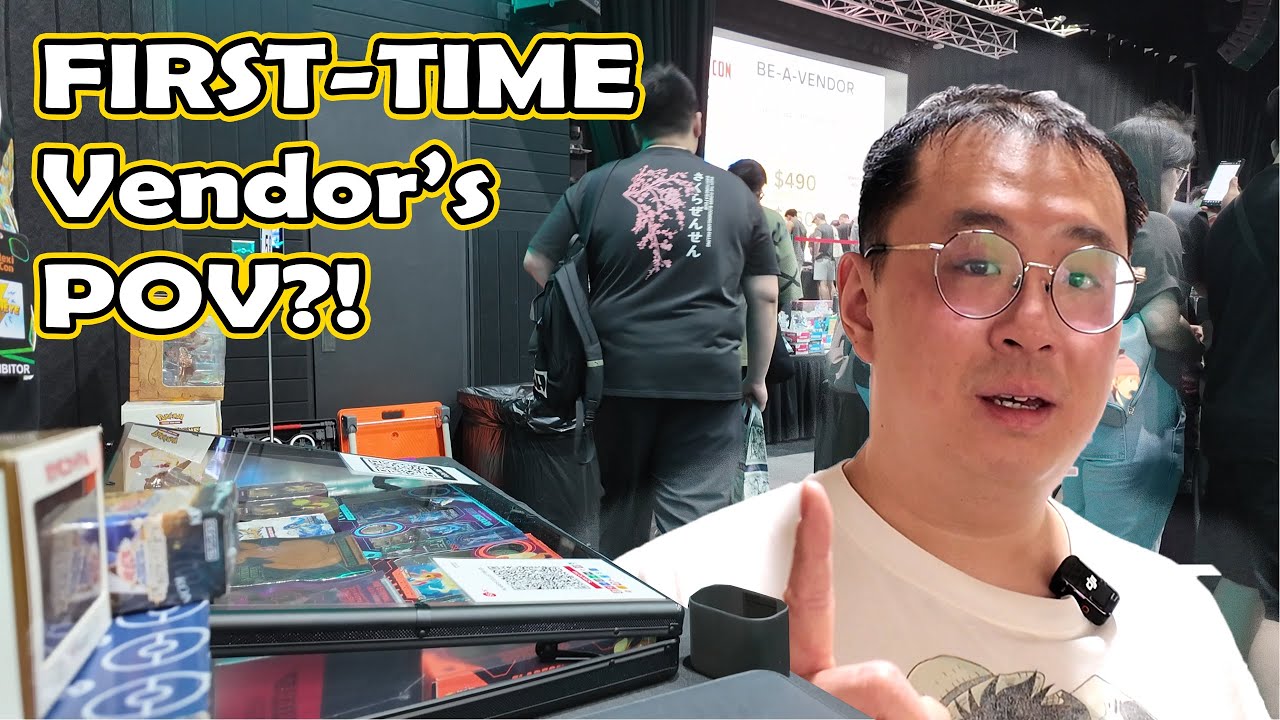 My FIRST Pokemon Card Show Vendor Experience in SINGAPORE!