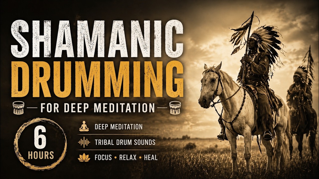 Native American Drums Only, Shamanic Drumming, Rhythmic Drumming Meditation, Tribal Drums