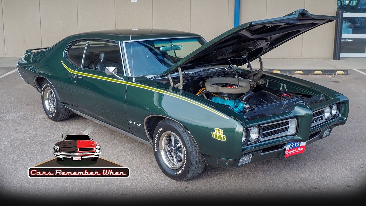 Pontiac GTO Judge RAM AIR III 1969 года, 4-ступенчатая механическая коробка передач, цвет «Полуно...