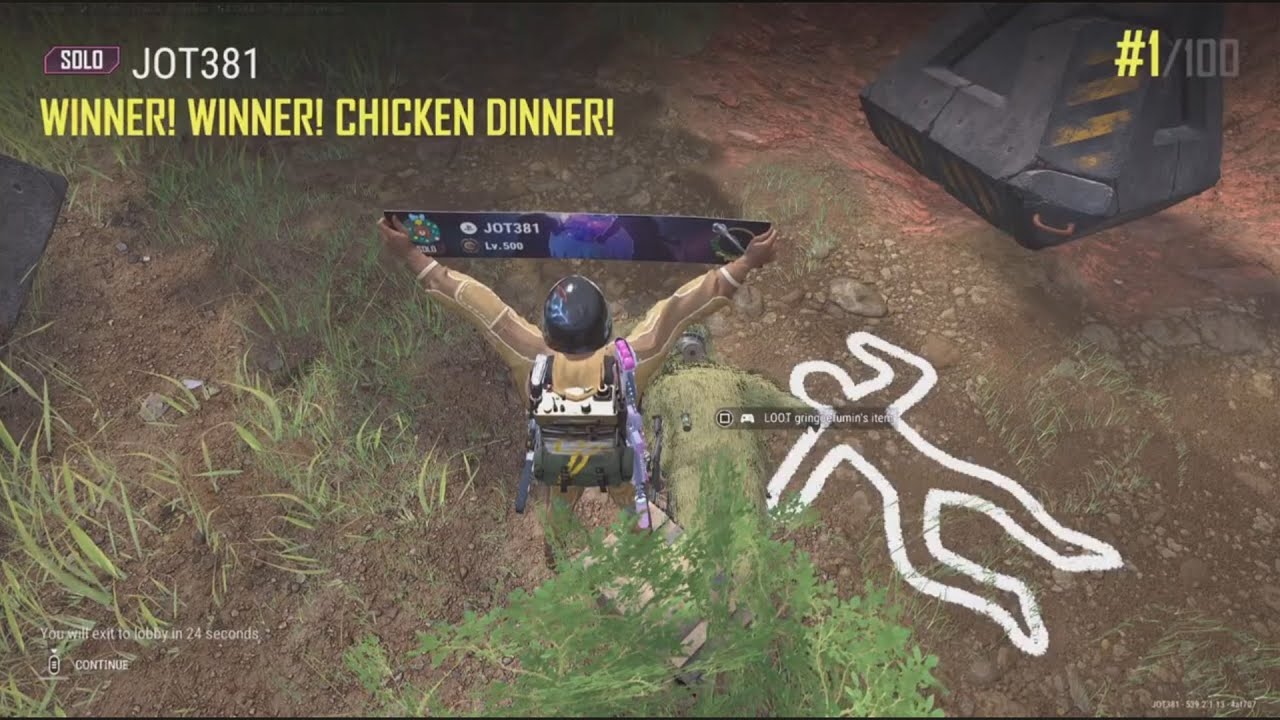 JOT381 PUBG 060226 TAEGO 3 KILLS 2363rd SOLO WIN 1/100 CHICKEN DINNER SOLO