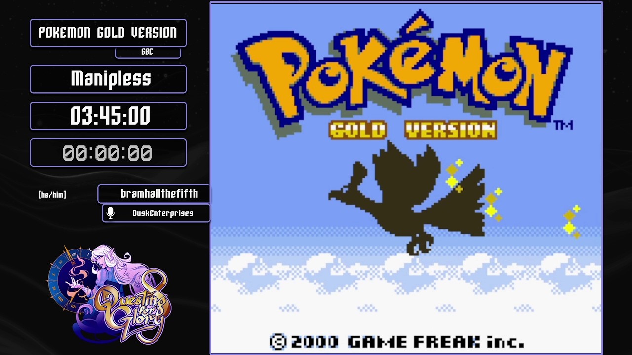 Pok&eacute;mon Gold Version Manipless by bramhallthefifth - Questing for Glory 8