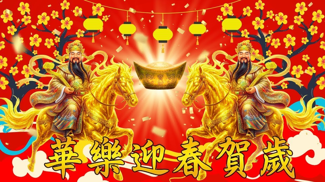 🧧 粤语经典贺年歌曲｜精选《财神到》《欢乐今宵》《新年好》《迎春接福》｜Cantonese Celebration Songs 🎇