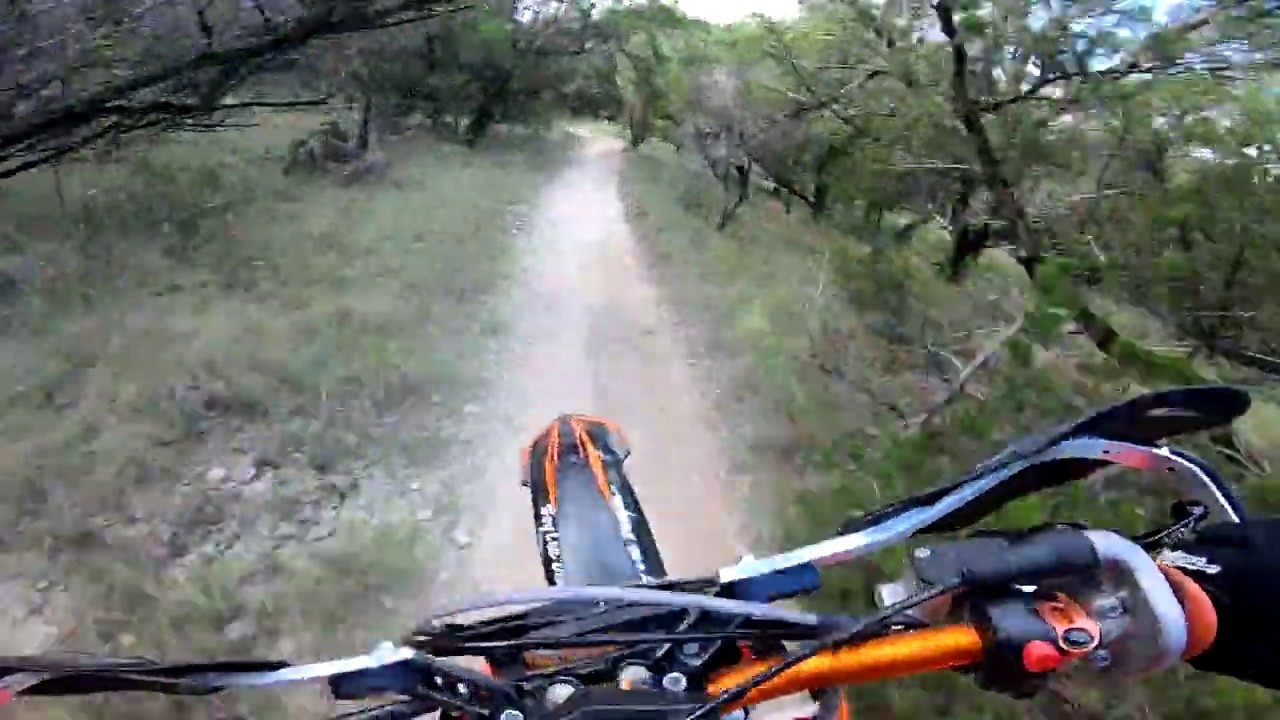 Emma Long Metropolitan Park, Austin Tx. Main loop including double diamond sections on KTM 300 XCW