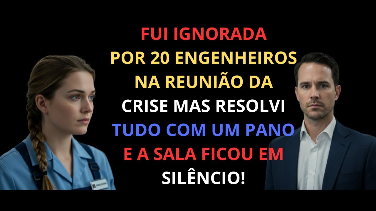 FUI IGNORADA POR 20 ENGENHEIROS NA REUNIÃO DA CRISE MAS RESOLVI TUDO COM UM PANO !