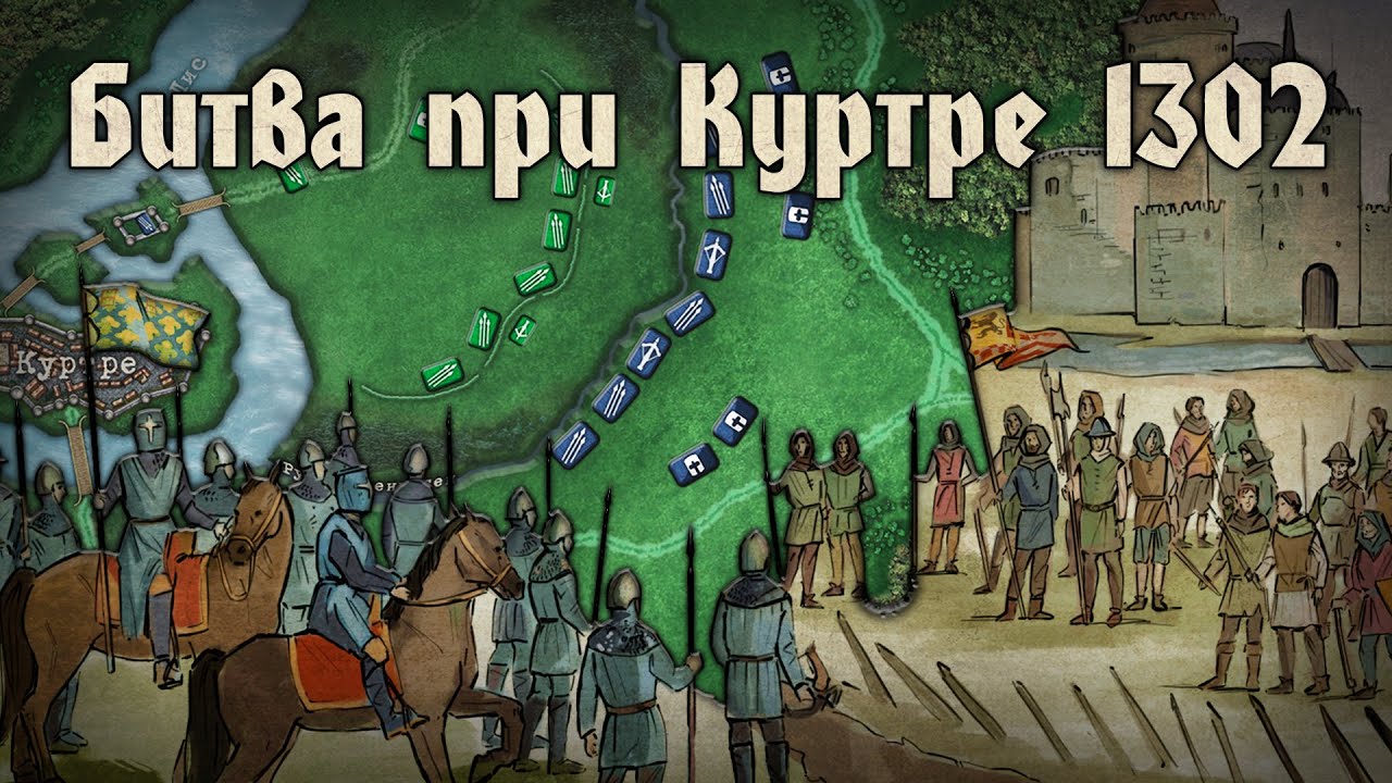 Битва при Куртре 1302. Сражение предсказавшее слом эпохи.