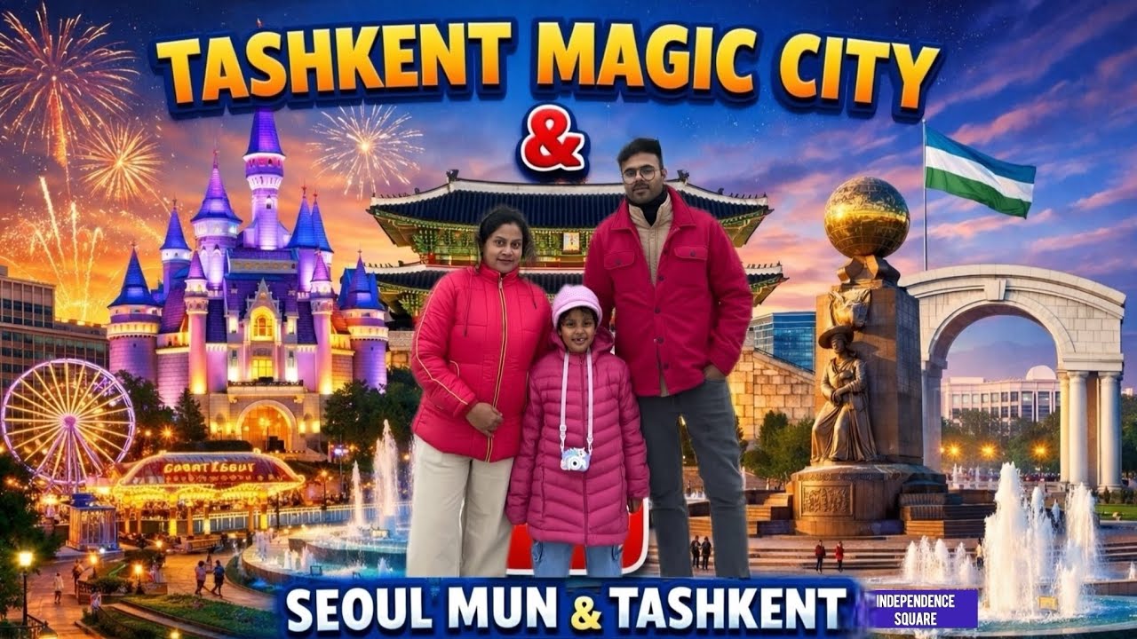 Tashkent Magic City:Seoul Mun:Independence Square 🇺🇿 