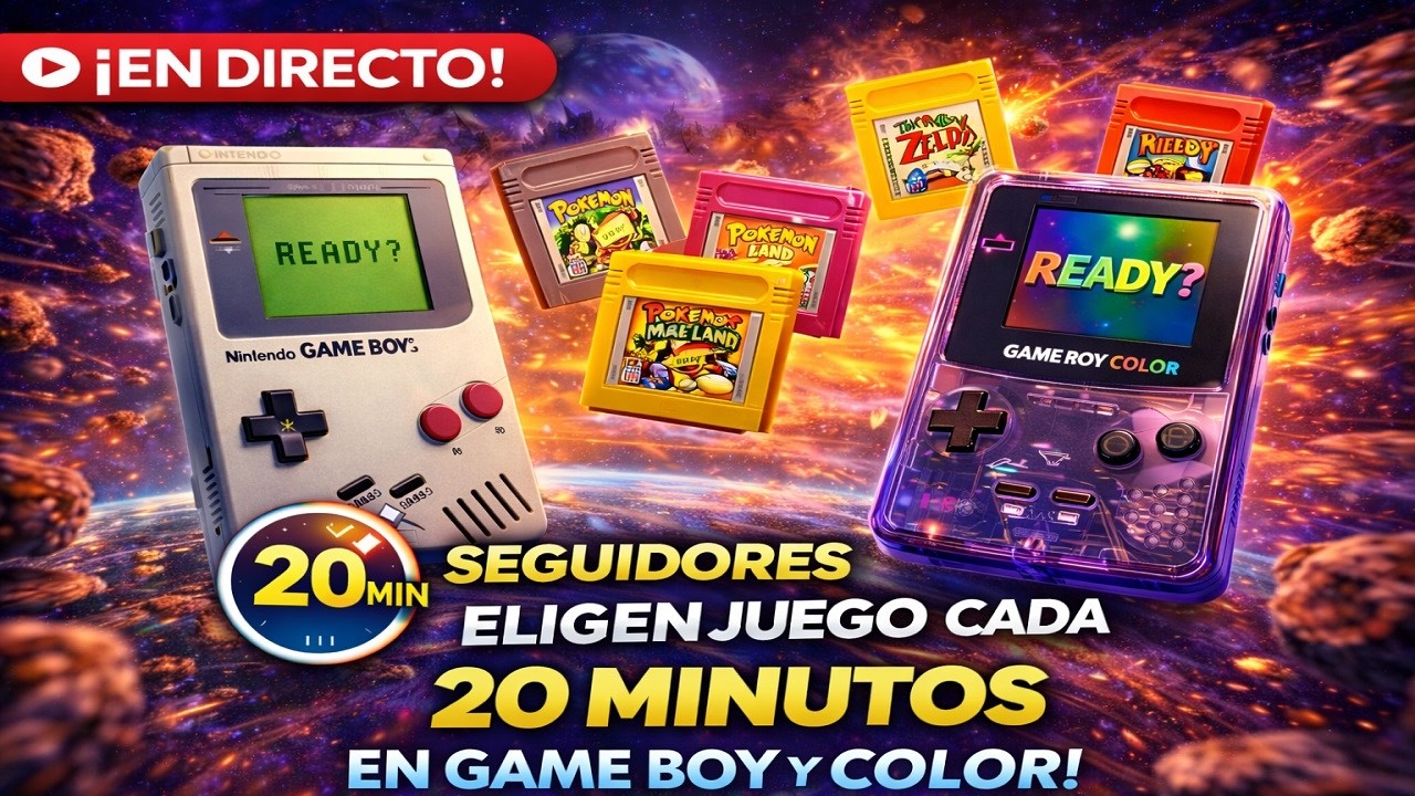 🔴 EN DIRECTO | Los Seguidores Eligen el Juego | Game Boy & Game Boy Color (Cada 20 Minutos)