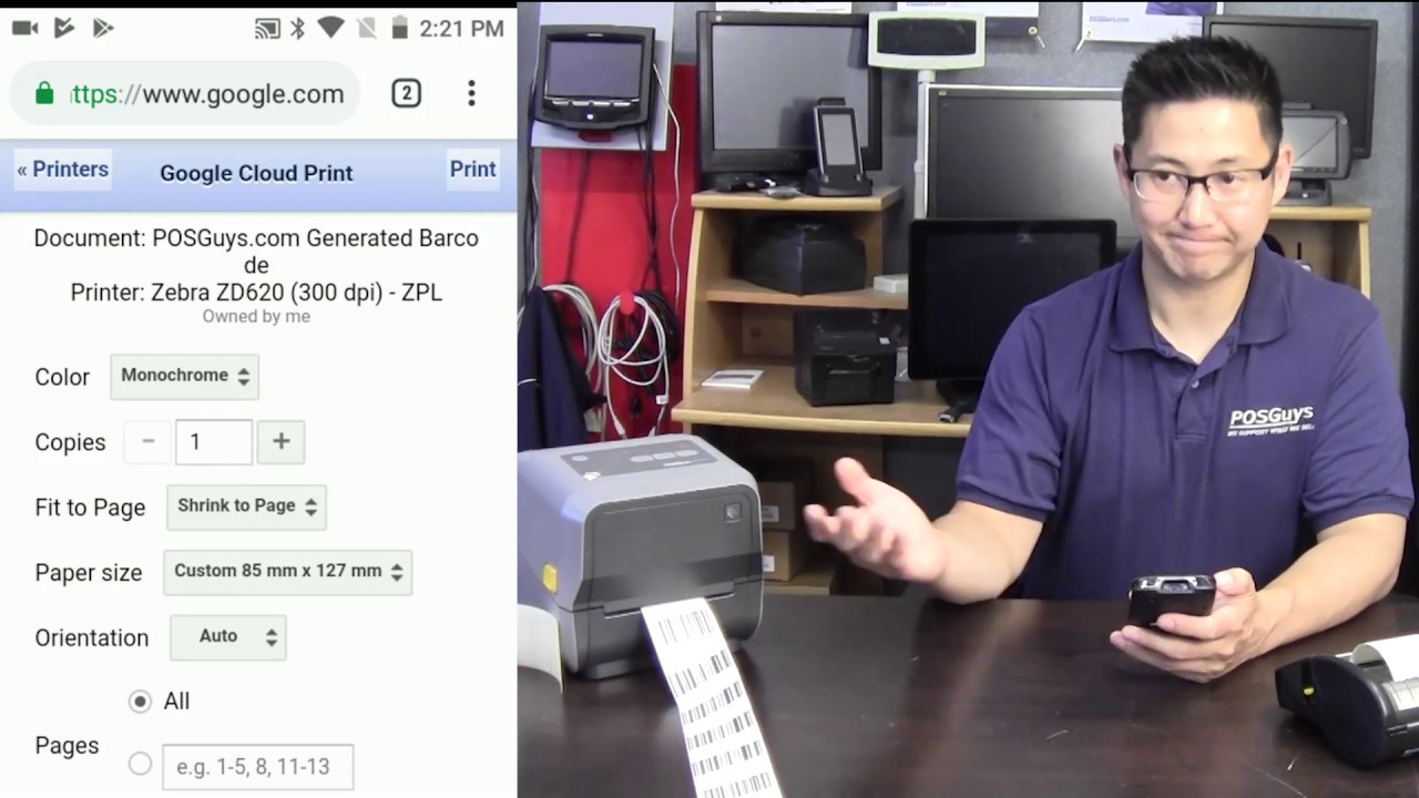 Using Google Cloud Print with a Label Printer and Mobile Device - POSGuys