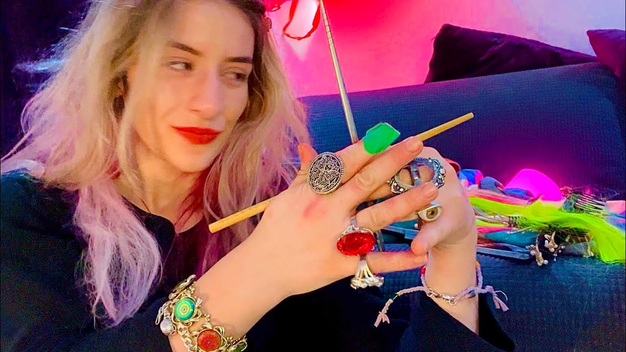 ASMR - scalp inspection & exfoliate + scalp calculations - nonsensical af