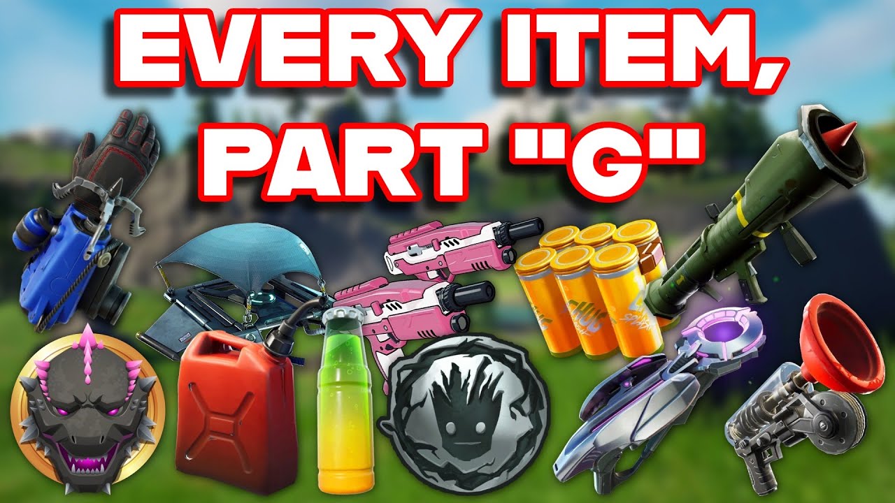 Ranking EVERY ITEM In FORTNITE ALPHABETICALLY (Part 