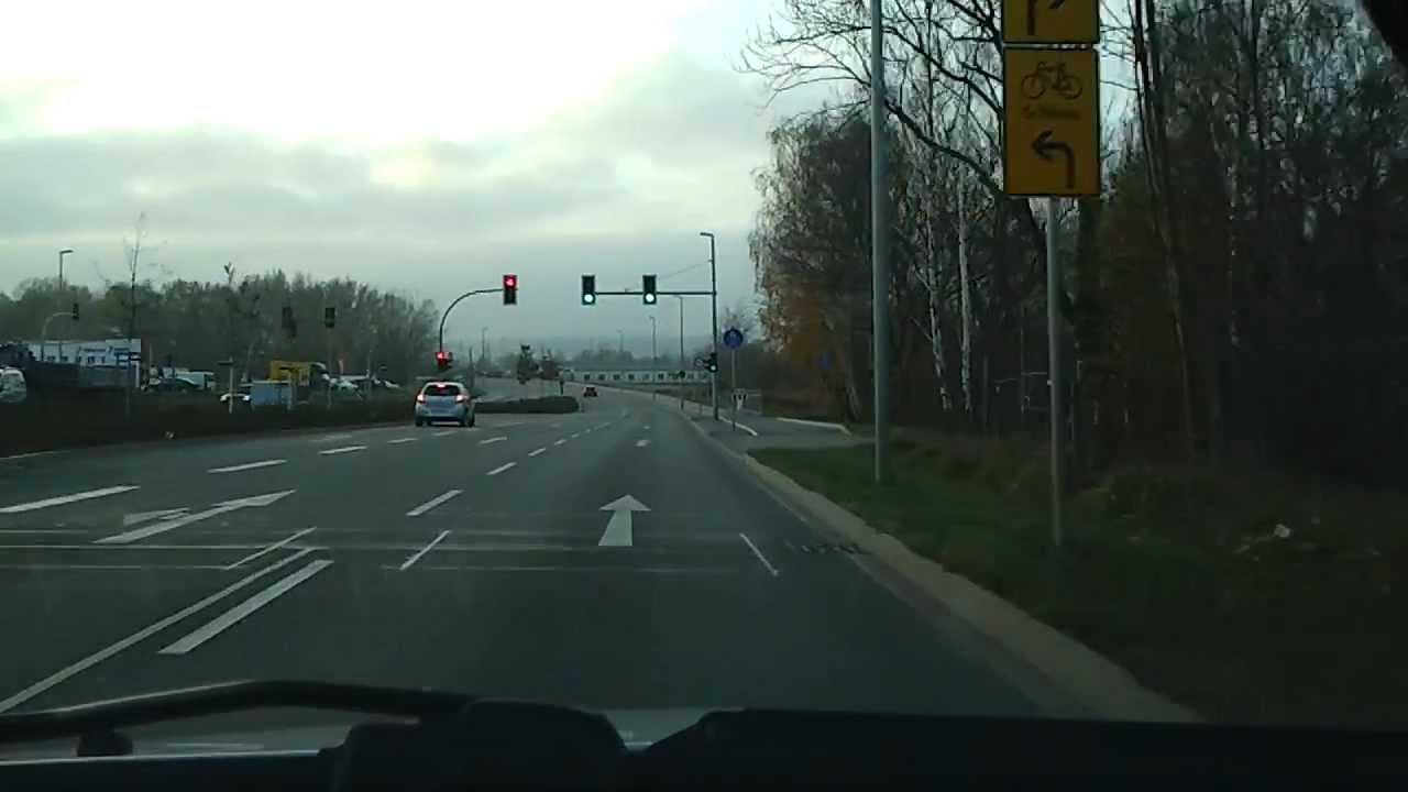 Chemnitz - von der Kalkstraße zur Anschlussstelle Chemnitz Rotluff (A72) (onboard)