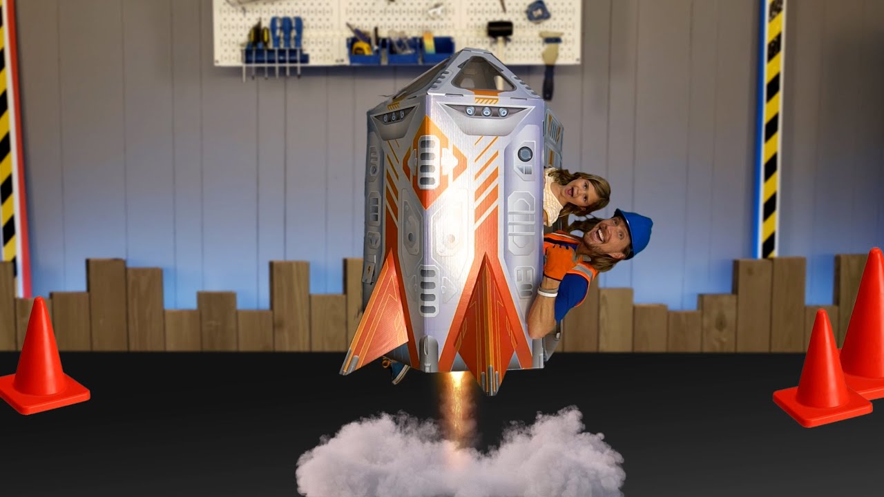 Rocket ship for Kids | Handyman Hal Builds a Space Ship
