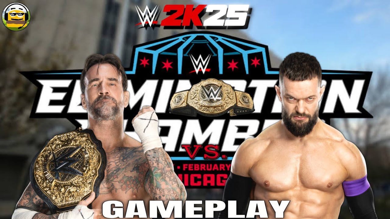 WWE 2K25: CM PUNK VS. FINN BALOR - [WORLD HEAVYWEIGHT CHAMPIONSHIP] | (GAMEPLAY)