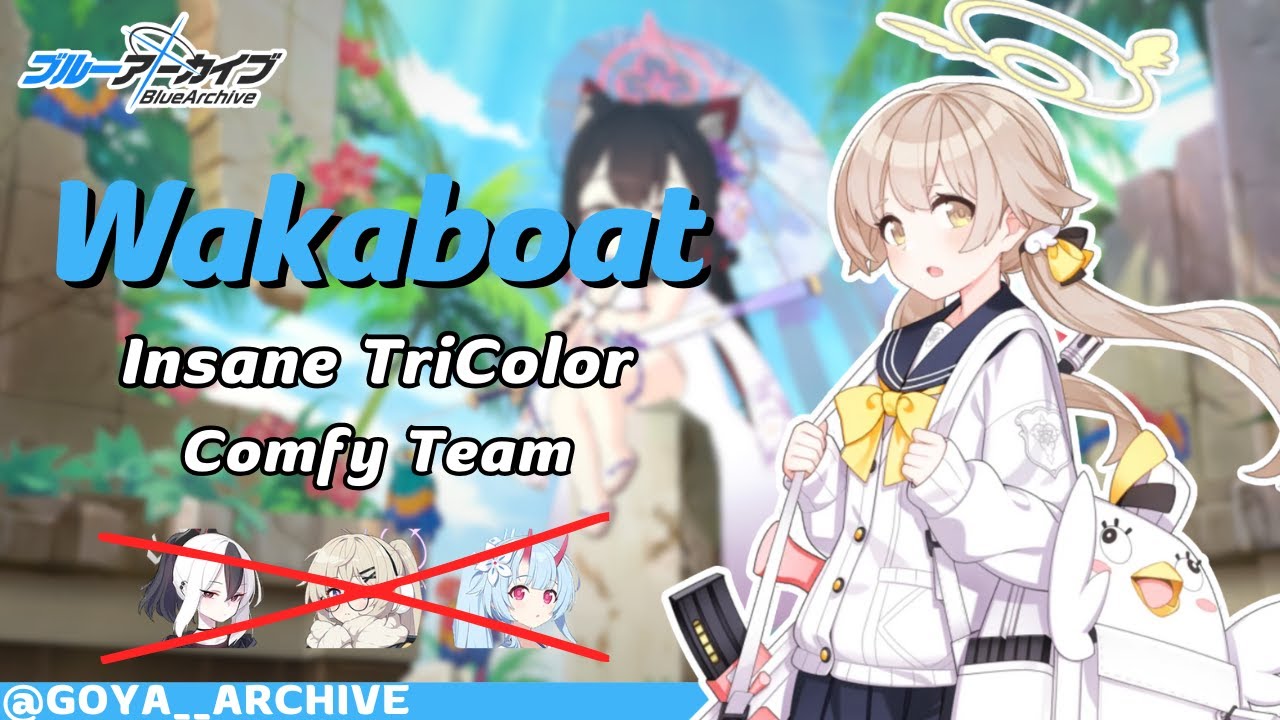 [Blue Archive] - Grand Assault Wakamo HoverCraft TriColor Insane All Comfy Team