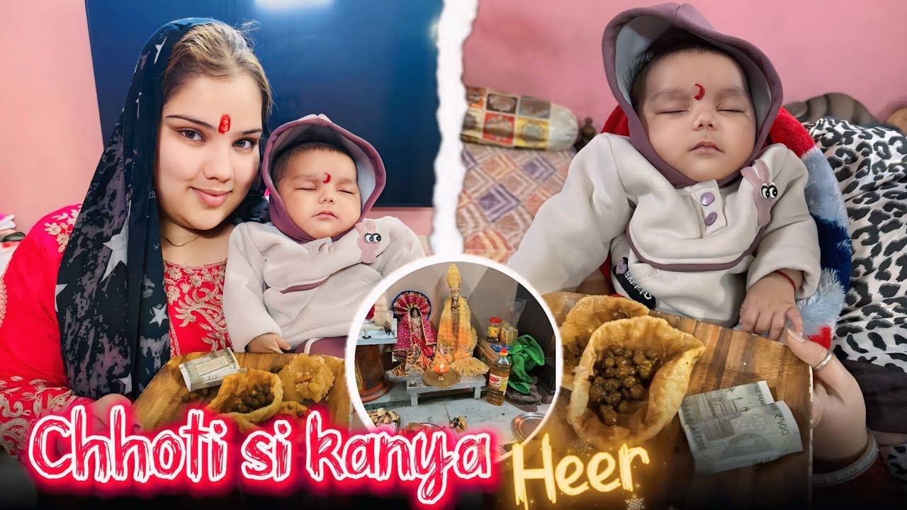 Vaishnodevi se aa kar humne ki kanya pujan ❤️ 