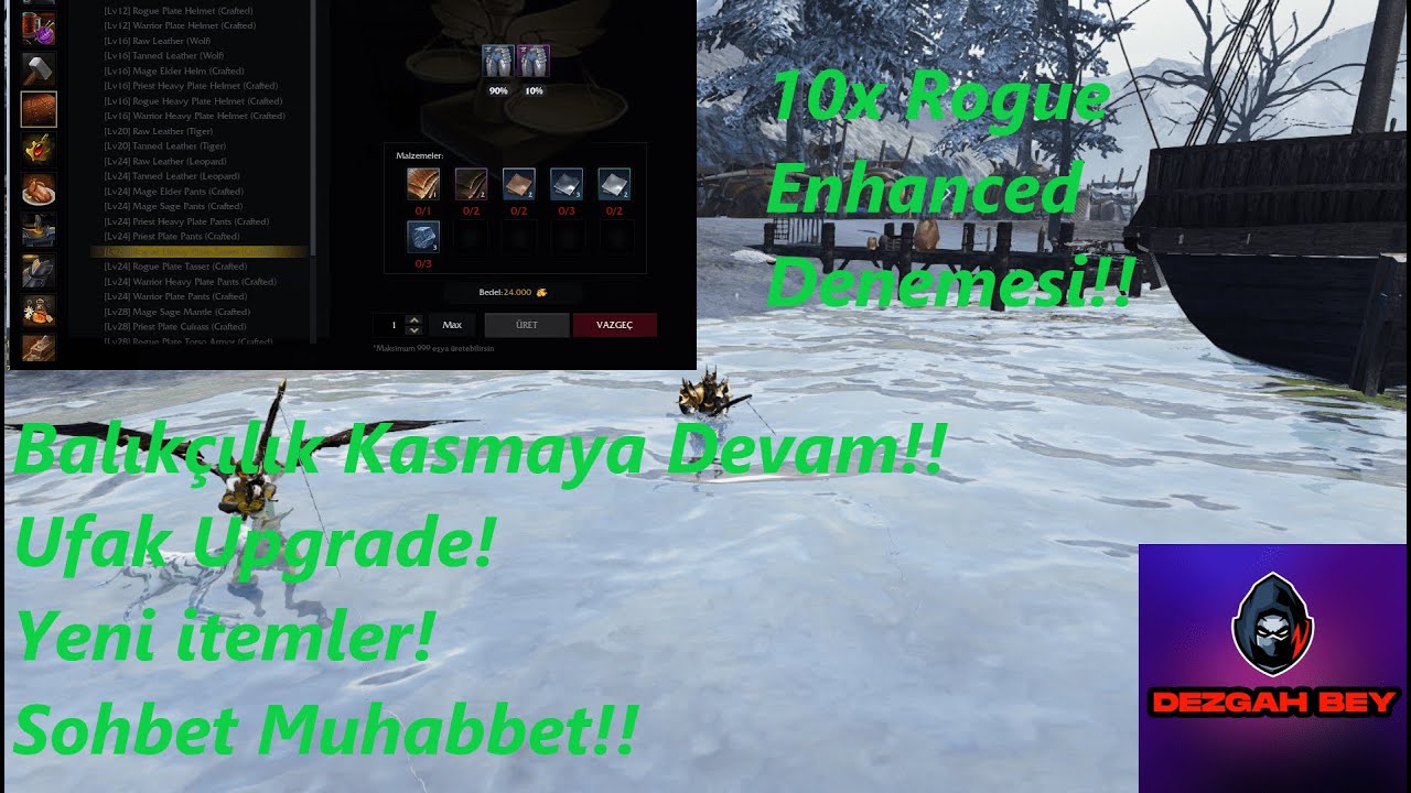 Rise Online - Ufak Upgrade - Toplayıcılık ve 10 x Rogue Enhanced Donluk Denemesi!