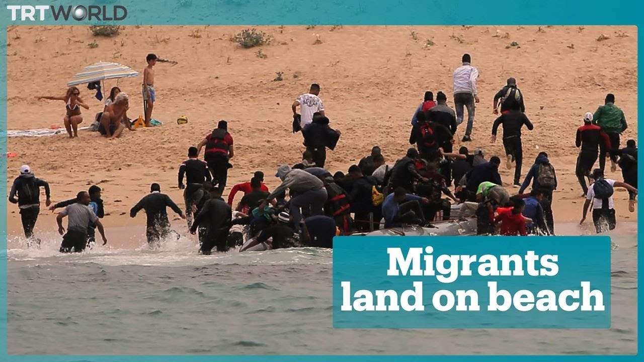 Migrants Land on Spanish Beach
