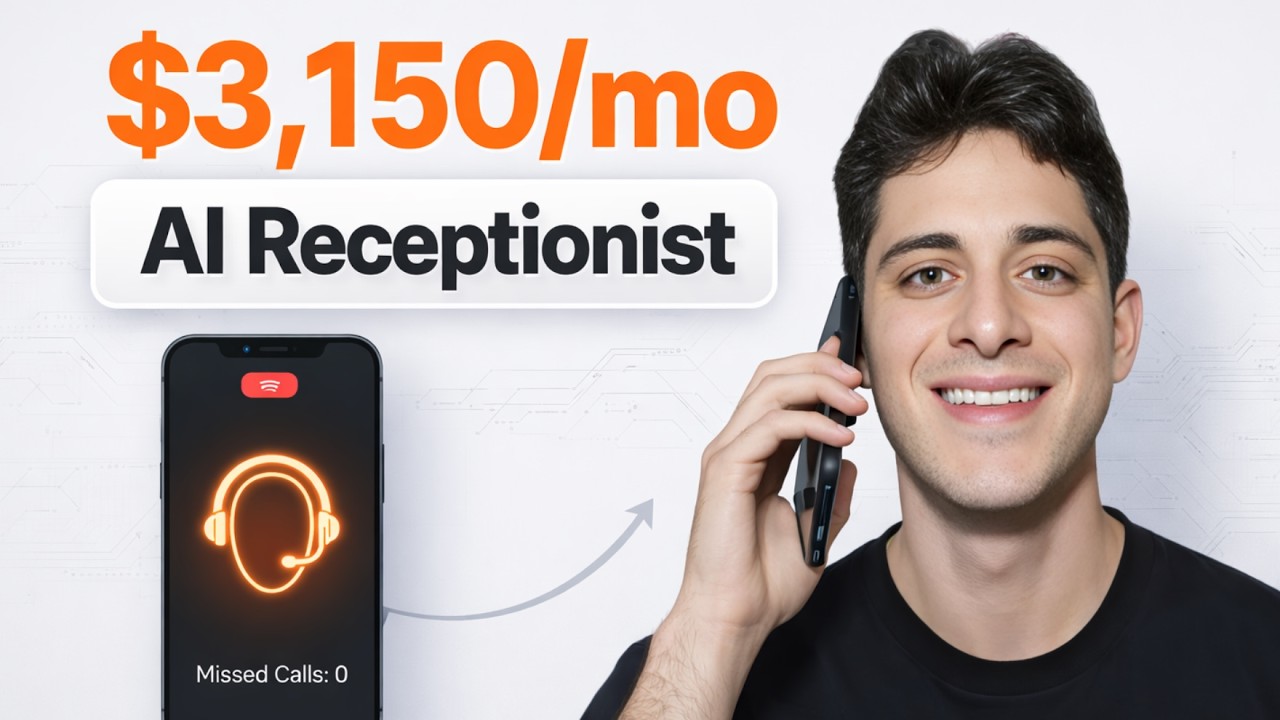 How I Sold An AI Receptionist For $3,150/mo (copy me)