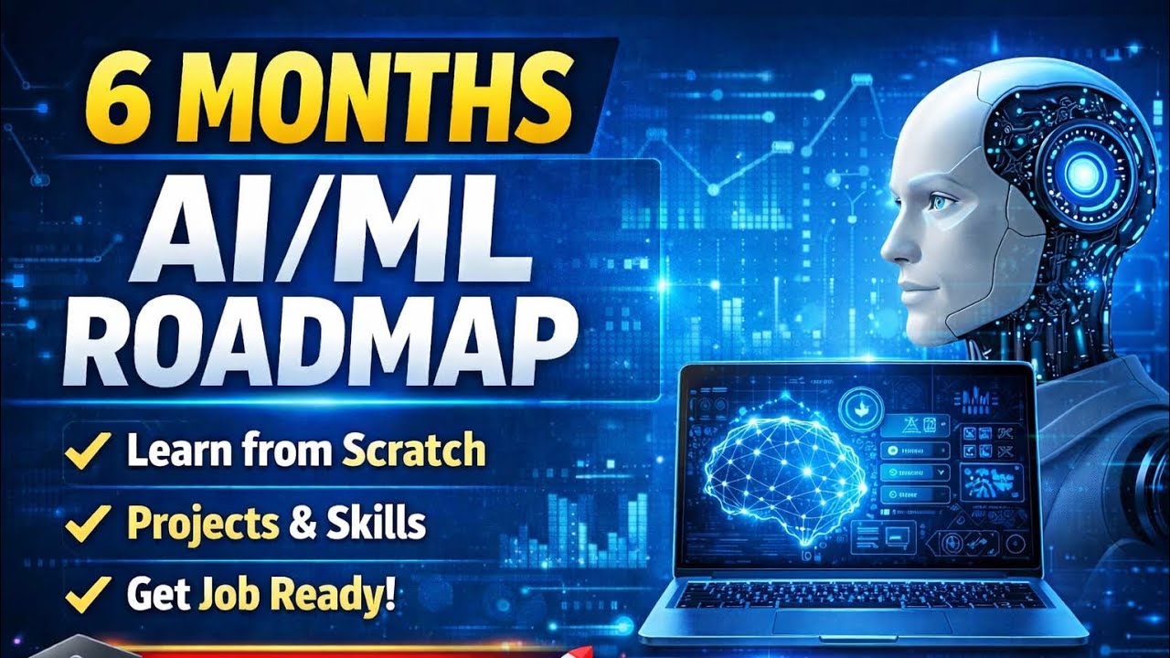 6-month AI/ML roadmap for beginners: start, learn, build, grow..