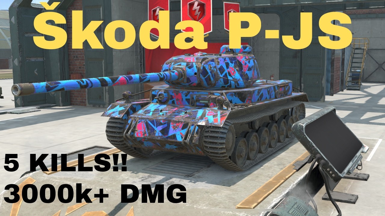 Škoda P-JS *5 KILLS* EPIC GAMEPLAY!! - WoT Blitz