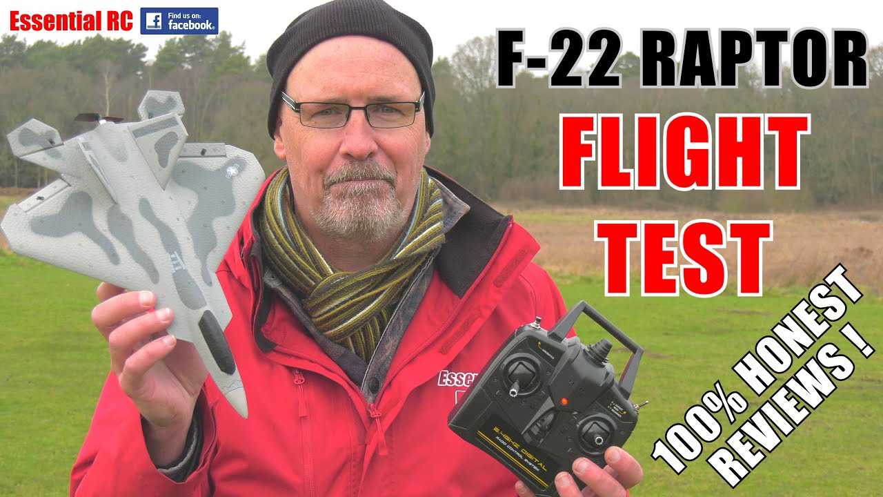 Eachine F-22 RAPTOR RC JET (READY TO FLY with 3 SIMPLE FLIGHT MODES): ESSENTIAL RC FLIGHT TEST