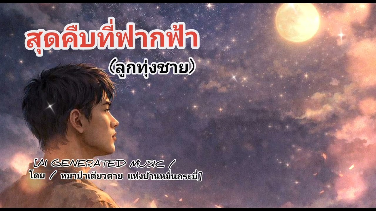 เพลงสุดคืบที่ฟากฟ้า(ลูกทุ่งชาย) | AI Generated Music | โดย / หมาป่าเดียวดาย แห่งบ้านหมื่นกระบี่