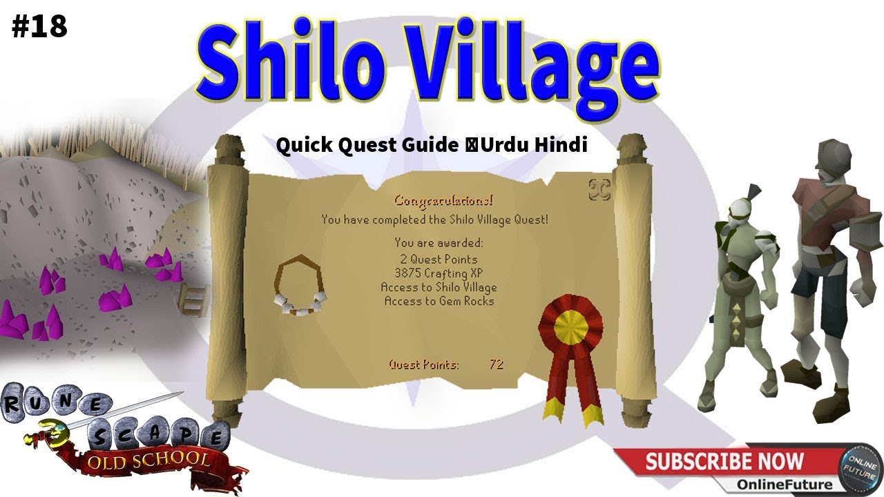 OSRS│How To Complete Shilo Village Quest 2020 │Quick Quest Guide │Urdu Hindi