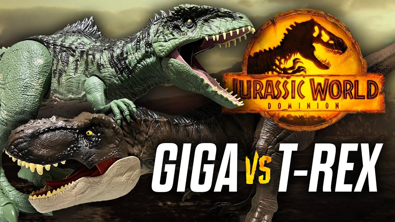 Гиганотозавр против Ти-Рекса — Jurassic World Dominion: Супер колоссальная битва игрушек / collec...
