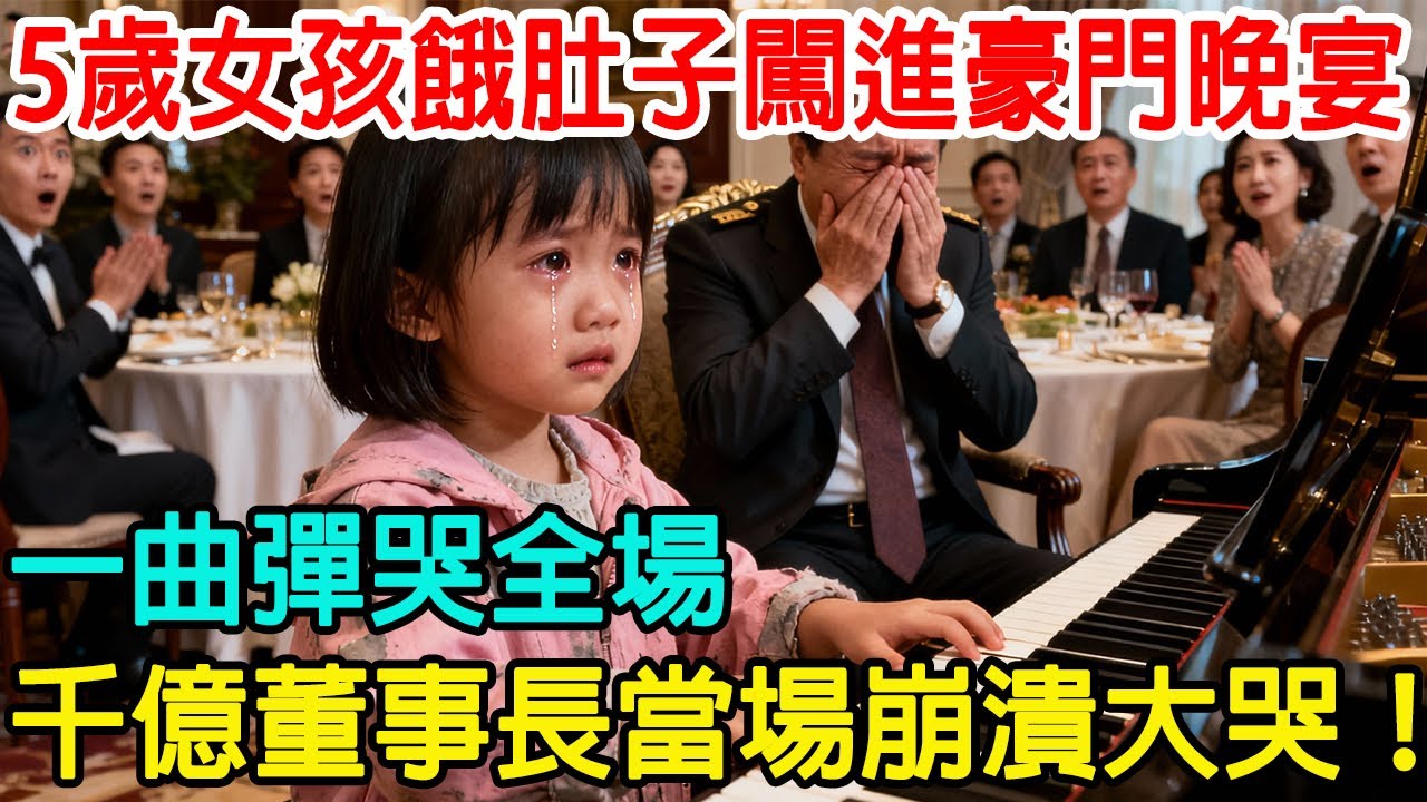「我會彈鋼琴，能換一碗米飯嗎？」5 歲女孩餓著肚子闖進豪門晚宴，一曲彈哭全場，千億董事長當場崩潰大哭！#情感共鸣 #情感故事 #感人故事 #感人壹幕 #心靈暖流