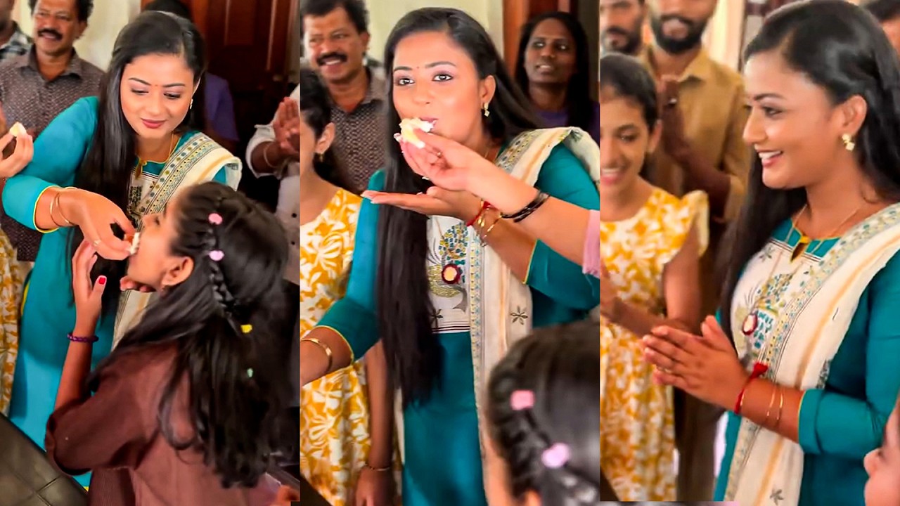 Siragadikka Aasai Serial Meena Birthday Celebration Video 😍- Gomathi Priya | Ee Puzhayum Kadannu