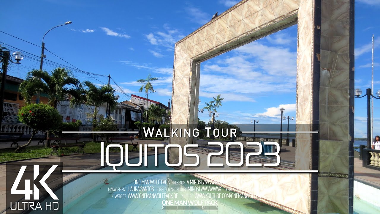 【4K 60fps】🇵🇪 VIRTUAL WALKING TOUR: 🚶 «Iquitos - Amazon | Peru 2023» 🎧 ORIGINAL SOUNDS 📺 ASMR UHD