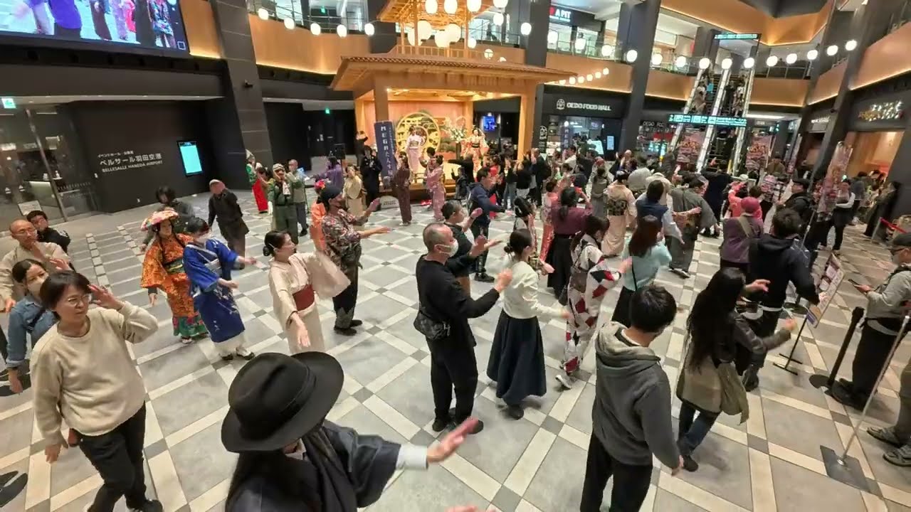 東京音頭　羽田フェスティバル盆踊り2日目３　羽田エアポートガーデン　2026年1月16日　#たんす屋　#HANEDA FESTIVAL