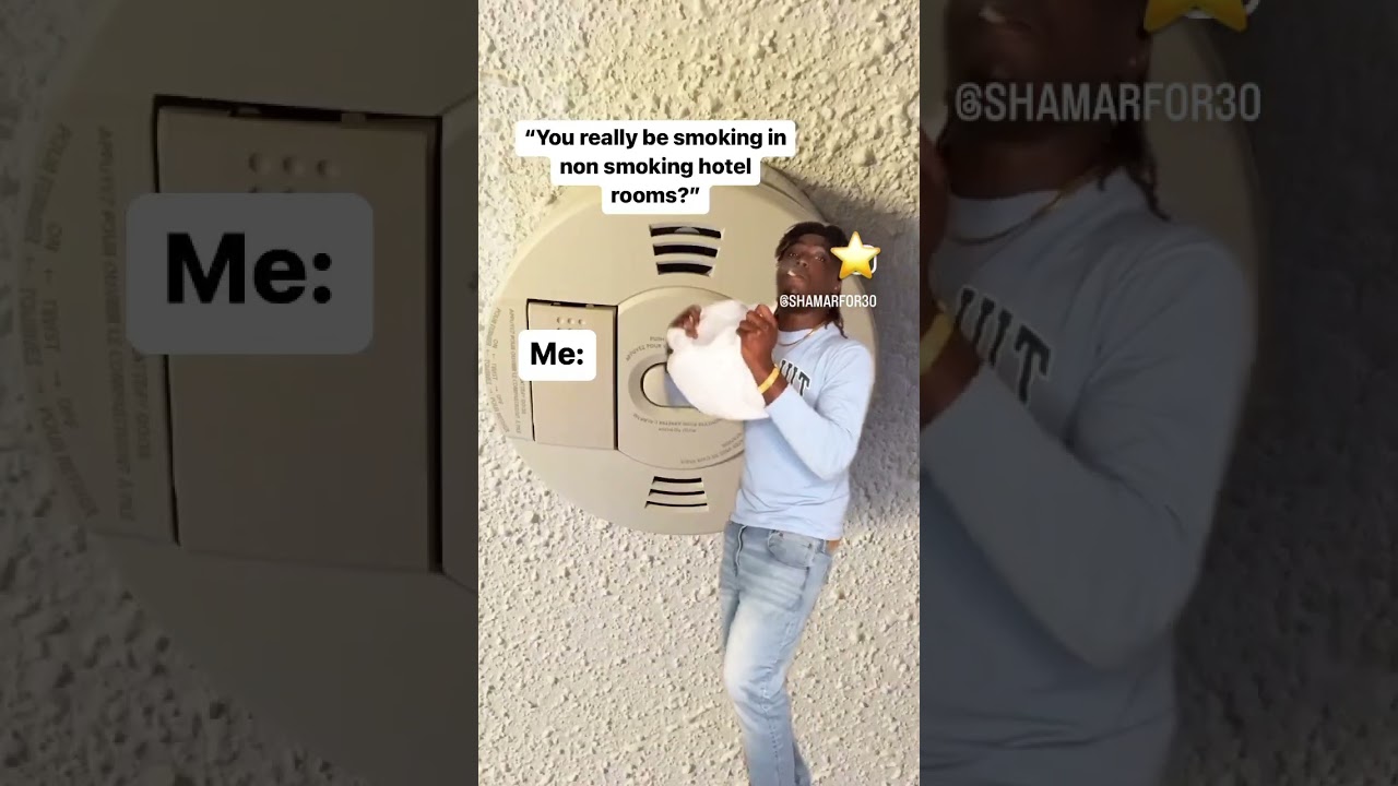 You really be smoking in non smoking hotel rooms? Hell yea🤣 #funny #viral #funnyshorts #comedy