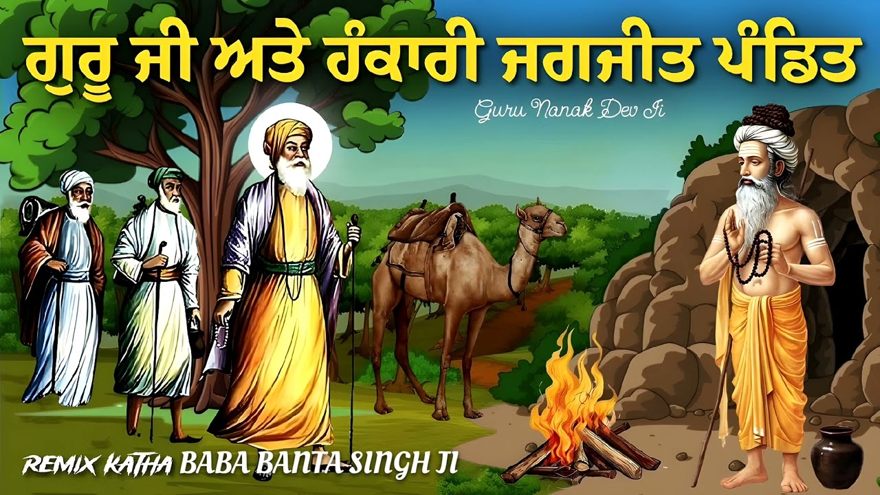 ਗੁਰੂ ਸਾਹਿਬ ਜੀ ਤੇ ਹੰਕਾਰੀ ਜਗਜੀਤ ਪੰਡਿਤ। Guru Nanak Dev Ji Remix Katha। Baba Banta Singh Ji 