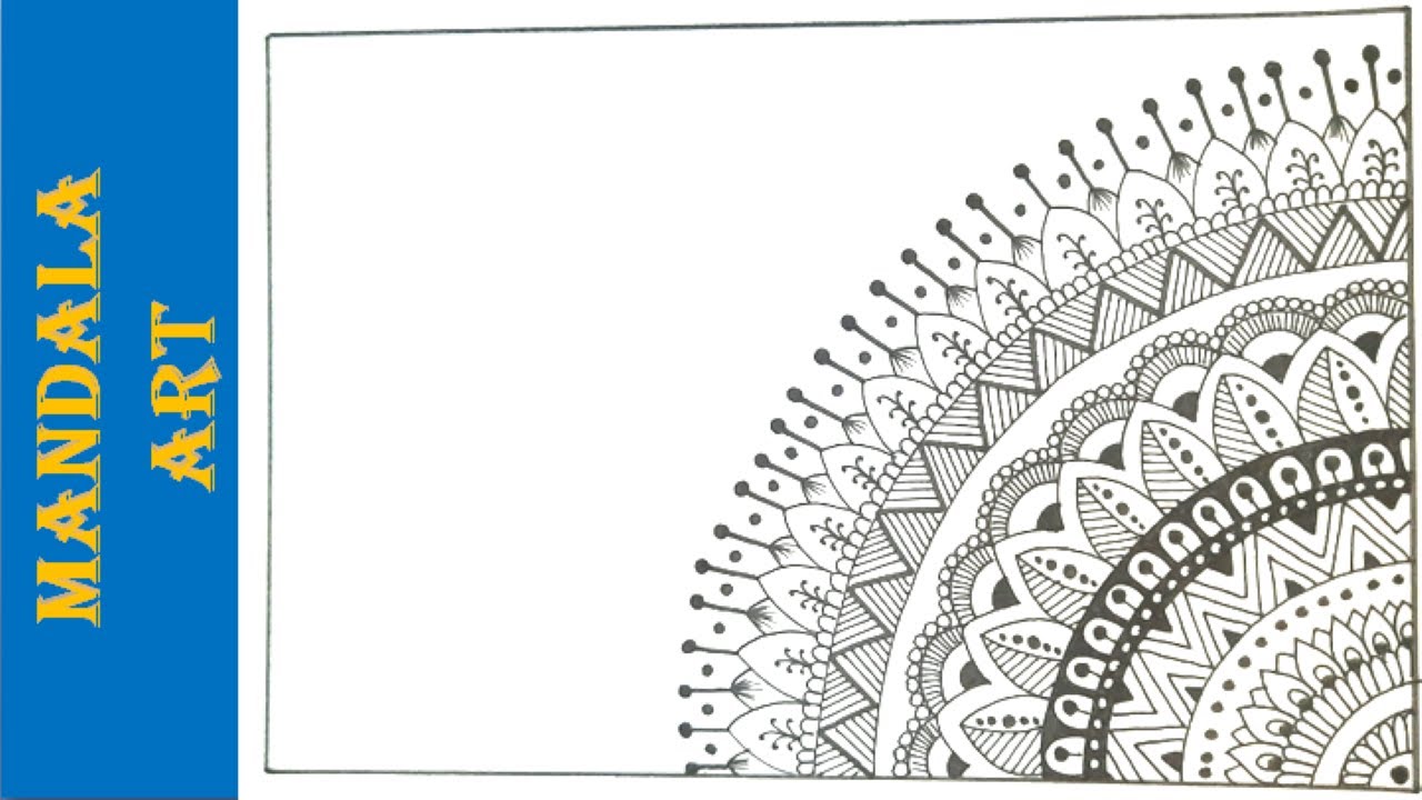 How to draw Mandala Art for beginners | Art Therapy | Relaxing Mandala Art