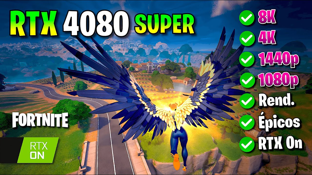 ✅ RTX 4080 SUPER ✅ FORTNITE ✅ 1080p - 1440p - 4K - 8K 🔴 Ray Tracing + DLSS 🔴