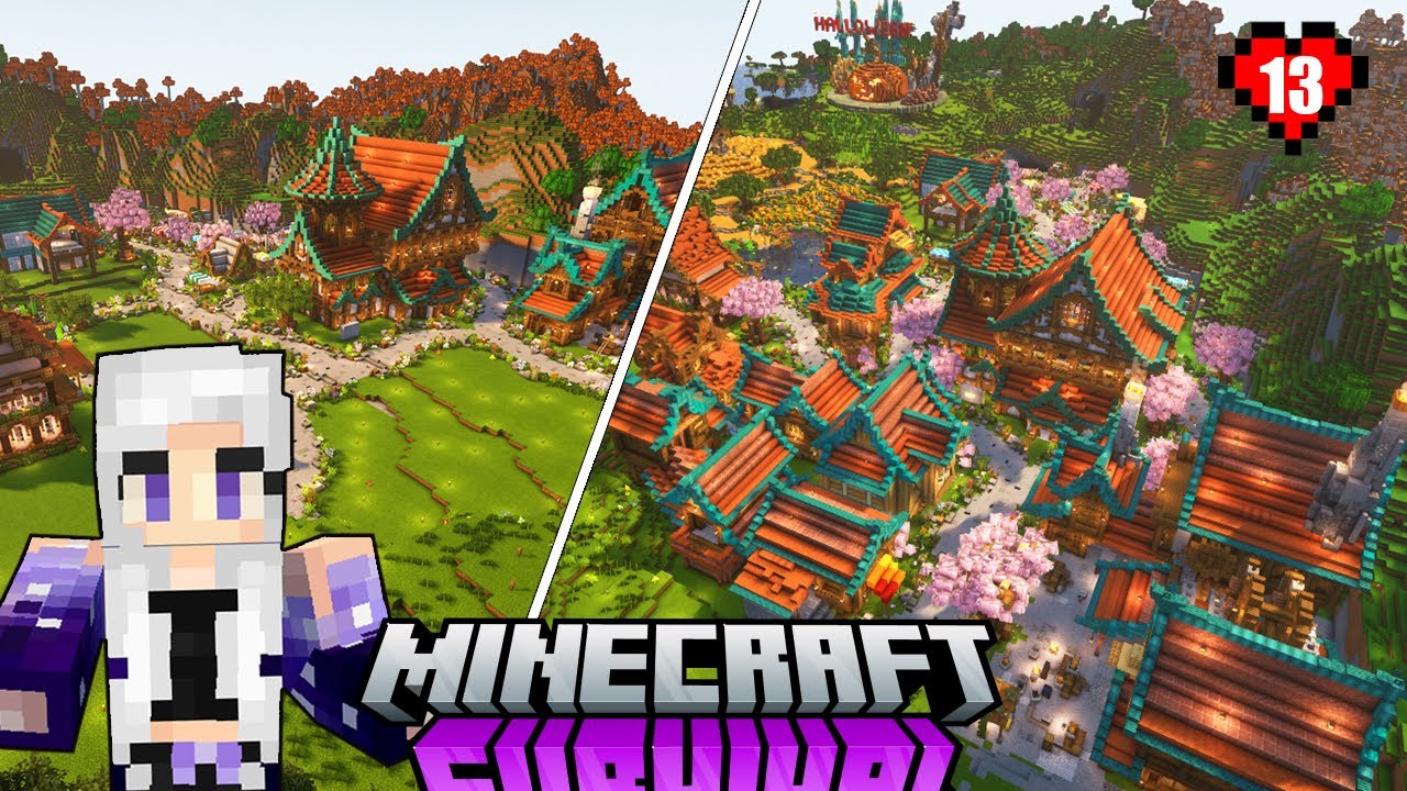 Mình xây dựng LÀNG ANH ĐÀO  trong Minecraft Hard | I Build Cherry Village