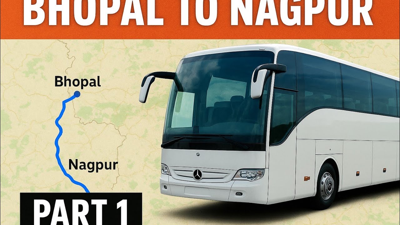 Bhopal to Nagpur with Mersedes Bus | Blue Line | Bus Simulator India | Part -1