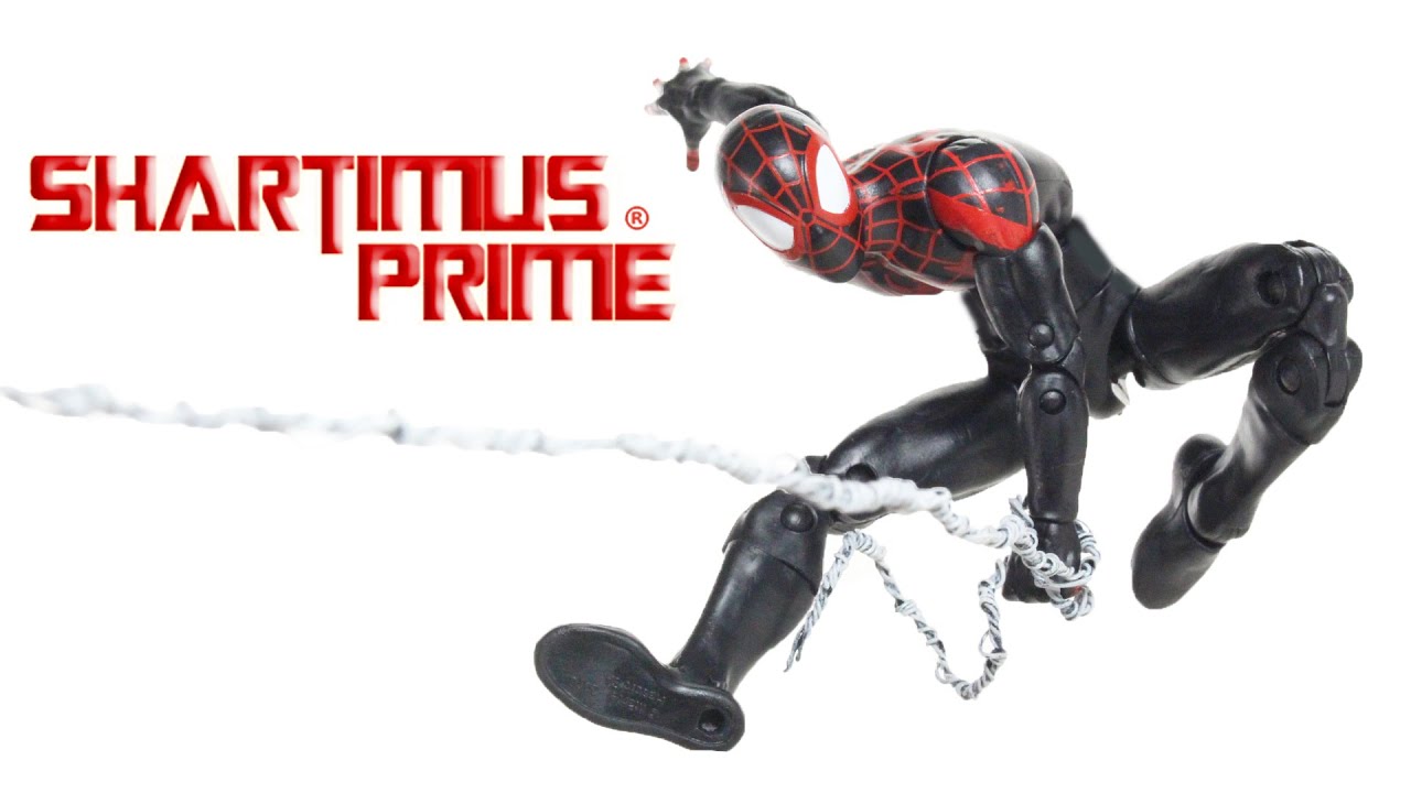 Marvel Legends Miles Morales Ultimate Spider-Man Space Venom BAF Wave Toy Action Figure Review